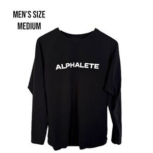 Alphalete‎ Performance Fit Long Sleeve T-Shirt Black Men's Medium - Activewear